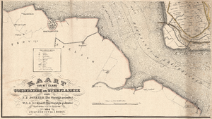 C19-15b Kaart van het eiland Goedereede en Overflakkee door P.J. Jonkers. (Het Westelijk gedeelte) en W.A.A. de Haan. ...